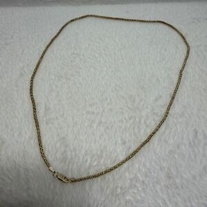 Italian Sterling Silver Rose Gold Popcorn Link Chain Necklace 925 Italy